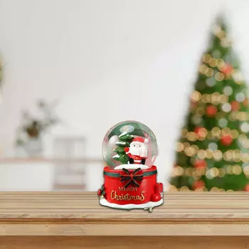 Рождественский снежный шар Фонарь Блестящая вода Домашнее украшение для камина Tree