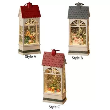 Рождественский снежный шар фонарь музыкальная шкатулка настольное украшение для стола полка дома