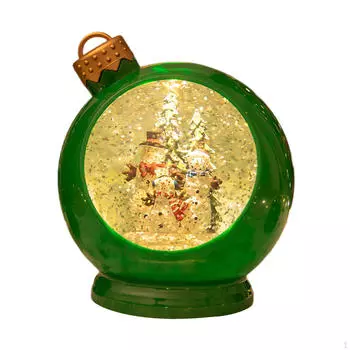 Рождественский снежный шар, украшение, праздничный подарок на вечеринку, хрустальный шар для свадьбы зелёный