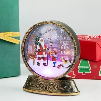 Рождественский старик Снеговик Ночной свет Макеты сцены Реквизит Ночное украшение