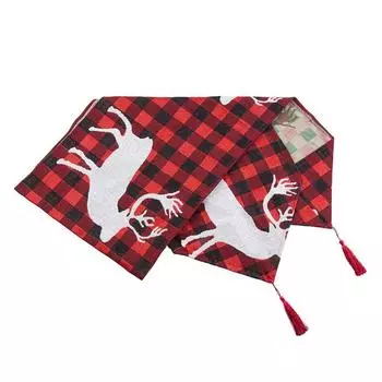 Рождественский стол, хлопковая льняная дорожка, вышитая скатерть, рождественское украшение для дома snowman