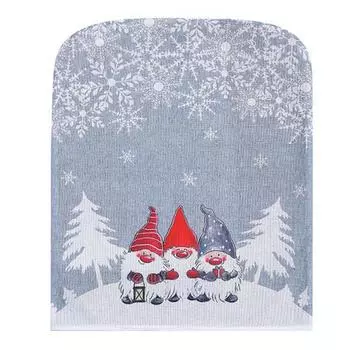 Рождественский стул, спинка, обеденный стул, чехол, эластичный съемный, моющийся, защита для комнаты, чехол, украшение для дома, фестиваль красный