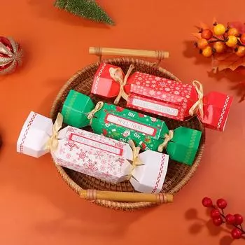 Рождественский сюрприз-кошелек для денег, рождественские держатели для денег, копилка с выдвижной рождественской открыткой и сумками