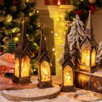 Рождественский светодиодный ночник Санта-Клаус Снеговик Фея Светильник Фонарь Украшение стола 2024 Рождественское украшение для дома Xmas Neol 2025