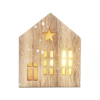 Рождественский светящийся дом, снежная деревня, декоративное украшение, рабочий стол Style A