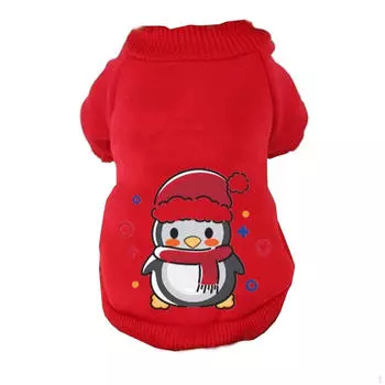 Рождественский свитер с капюшоном для собак, теплые свитера для маленьких собак, кошек, чихуахуа, одежда XXL