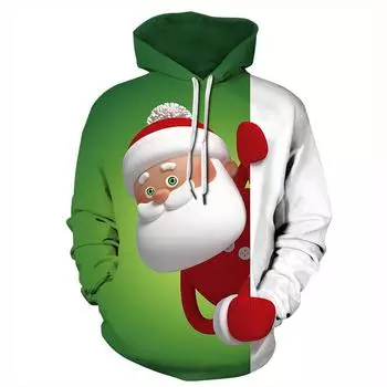 Рождественский свитер с капюшоном с 3D принтом, новогодний подарок для вечеринки, толстовка с капюшоном, мужская толстовка с оленями, женский свитер, костюм аниме, толстовка с капюшоном Haikyuu S