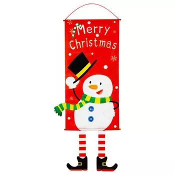 Рождественский тематический баннер на входной двери, подвесной декор, вывеска на крыльце, праздничное украшение music tree
