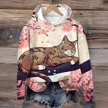 Рождественский уличный трендовый топ с круглым вырезом с 3D-принтом для мужчин и женщин, повседневные толстовки с капюшоном, унисекс, пуловеры, свитшоты S