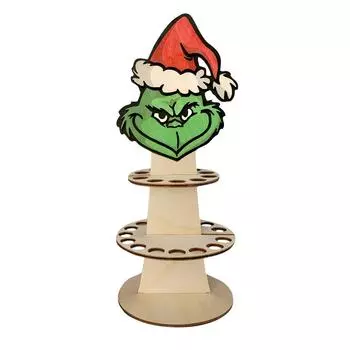 Рождественский уникальный держатель денег, двухслойные держатели денег, зеленый настольный держатель денег, деревянный держатель для размещения денег One Size