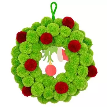 Рождественский Венок Рука Призрака Шар из Волос Сказочный Дверной Подвес Украсить