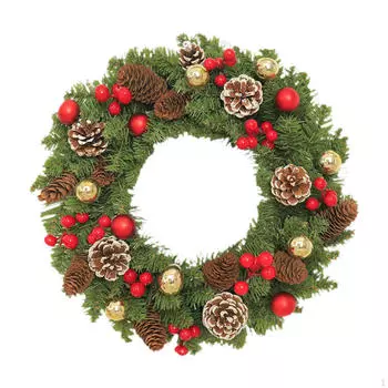 Рождественский венок Декор для дома и улицы Новоселье Рождество для входной двери отеля