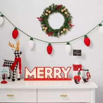 Рождественский венок диаметром 18 дюймов, венки ручной работы на входную дверь с золотыми шарами, ягодами и шишками