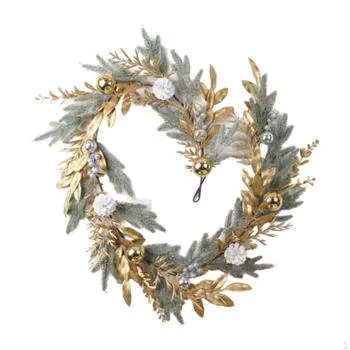 Рождественский венок для украшения входной двери, рождественский висячий декор для дома Teardrop Swag 180cm