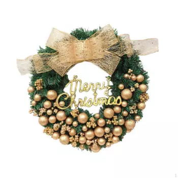 Рождественский венок для входной двери, рождественская гирлянда, украшение стены в помещении