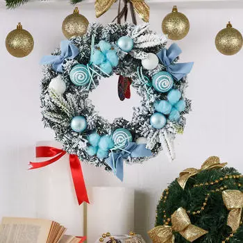 Рождественский венок искусственный для входной двери праздничная гирлянда рождественская веранда спальня Diameter 30cm