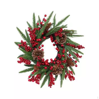 Рождественский венок на дверь, рождественский венок, украшение, украшение, фон, стена, офисная вечеринка