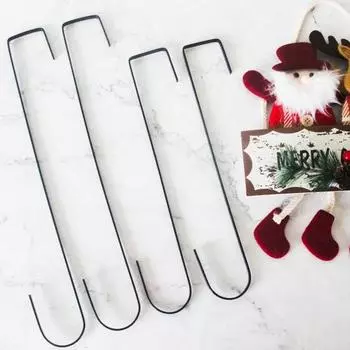 Рождественский вешалочный крючок Yousheng для входной двери, прочный, устойчивый к коррозии, ультратонкий дизайн, простая установка, держатель для украшений на Хэллоуин 12Inch красный