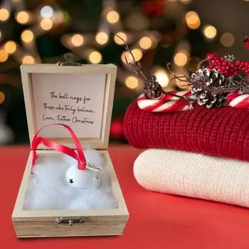 Рождественский волшебный колокольчик веры старинный железный колокольчик украшение рождественский сувенир колокольчик из дерева B золотистый