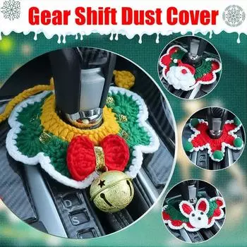 Рождественский воротник переключения передач, автомобильный мультяшный чехол для переключения передач, рождественские украшения, чехол для ручного тормоза, чехол для багажника