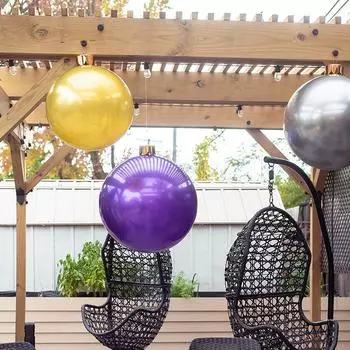 Рождественский воздушный шар Негабаритный воздушный шар. Макет сцены. Надувные праздничные украшения для двора. Рождественские украшения. Атмосферные украшения. 45cm