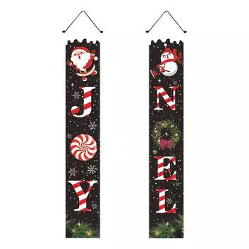 Рождественский занавес, украшение для двери, подвесная картина, украшение в виде флага One Size