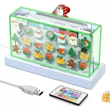 Рождественский защитный чехол Switch для Switch/OLED Dock, пылезащитный чехол для аксессуаров Nintendo с 20 цветами светодиодной подсветки Anti-Dust