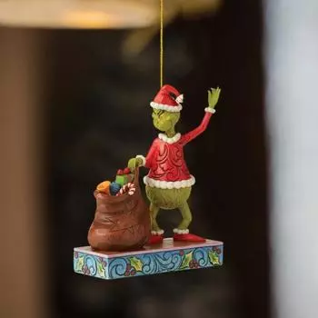 Рождественский зеленый эльф подвеска акриловый мультфильм подвесной орнамент подвеска легко повесить B