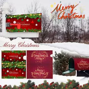 Рождественское и зимнее украшение для почтового ящика подойдет для семей, дворов и садов. One Size зелёный