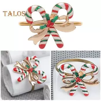 Рождественское кольцо для салфеток со стразами, снеговик, Санта-Клаус, дерево, олень, украшение стола, держатель для салфеток, пряжка, товары для рождественской вечеринки