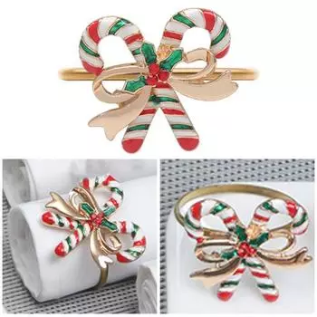 Рождественское кольцо для салфеток со стразами, снеговик, Санта-Клаус, дерево, олень, украшение стола, держатель для салфеток, пряжка, Рождество H