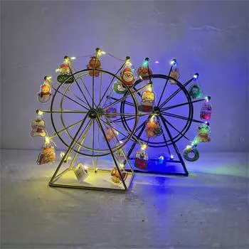 Рождественское колесо обозрения мультфильм ночник для дома гостиная спальня украшение креативный рождественский подарок One Size