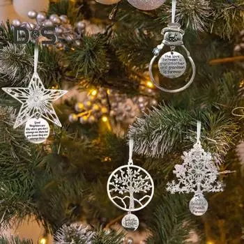 Рождественское металлическое подвесное украшение Снеговик Снежинка Звезда Елка Подвесной орнамент Подвеска Соседи Друзья Семья Праздничный Подарок на вечеринку Pentagram