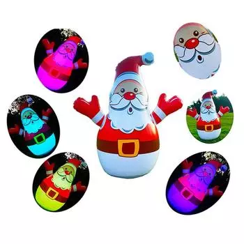 Рождественское надувное украшение Санта-Клауса 80 см для внутреннего и наружного использования