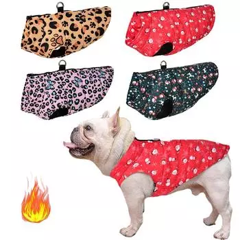 Рождественское пальто для собак, водонепроницаемая зимняя теплая одежда для собак для маленьких, средних и больших собак, костюм для домашних животных, куртка для холодной погоды, ветрозащитный зимний комбинезон для французского бульдога S фиолетовый