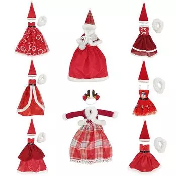 Рождественское платье, пальто, шапки, верхние брюки для кукол 11 дюймов, 30 см, аксессуары