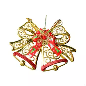 Рождественское подвесное украшение, подвесной колокольчик, настенное украшение для упаковки подарков Gold