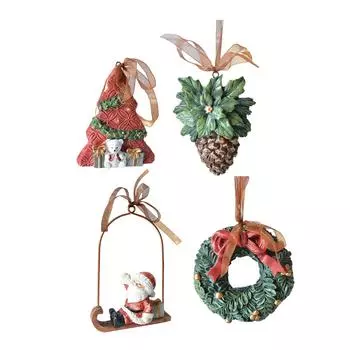Рождественское подвесное украшение, простое в использовании, декоративное украшение для дома, праздничное украшение для друзей, вечеринок, семейных полок 7cmx1.5cmx9cm