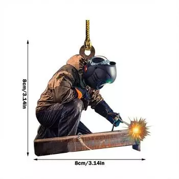 Рождественское Привлекательное Акриловое Украшение На 2024 Год, Идеально Подходит Для Обновления Интерьера Автомобиля A