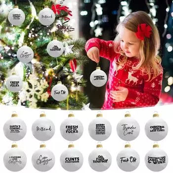 Рождественское украшение 6 см Рождественский шар подвесное украшение Яркий шар-бочка гальванизированный пластиковый шар One Size