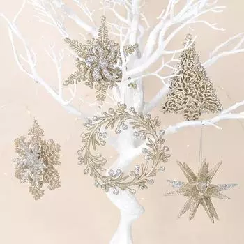 Рождественское украшение для дома Декоративный стереоскопический венок из снежинок Звездный ангел своими руками