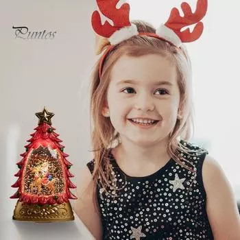 Рождественское украшение для рабочего стола со светодиодной подсветкой, рождественская елка на батарейках, украшение для стола, украшение для дома, подарок белый