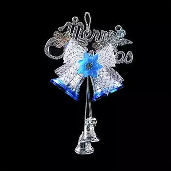 Рождественское украшение дома Рождественский колокольчик для украшения елки Украшение стены One Size синий