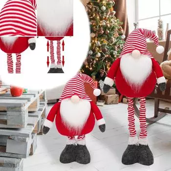 Рождественское украшение кукла креативный лось с растягивающимися ногами настольное украшение для окна реквизит One Size красный