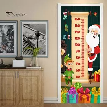 Рождественское украшение на дверь Санта-Клаус на переднюю дверь баннер с надписью «Веселое Рождество» для вечеринок в честь Нового года I