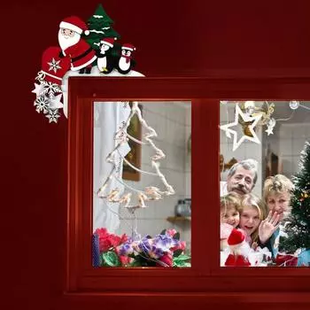Рождественское украшение на дверную раму, металлическая шапка Санта-Клауса, собака, кошка, лось, снеговик, рождественская елка, дверной угол, знак, украшение на край передней двери, украшение для сидения J