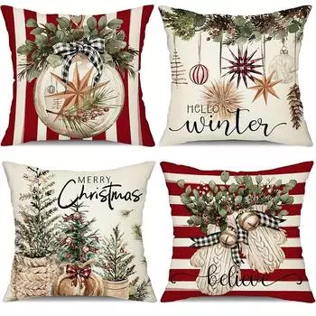 Рождественское украшение наволочка Счастливого Рождества Новогодний подарок наволочка для подушки домашняя комната гостиная диван наволочка 40x40cm