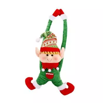 Рождественское украшение очаровательная кукла пряжка для занавески для спальни отеля офиса красный