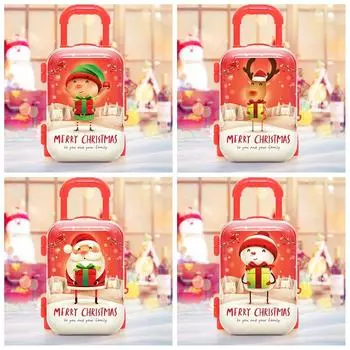 Рождественское украшение, подарочный чехол на тележке, детский подарок, подвеска для пожилых людей, карман для мелочей