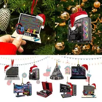 Рождественское украшение Подвеска Рождественская елка Бирка Тематическая вечеринка Поделки Орнамент One Size